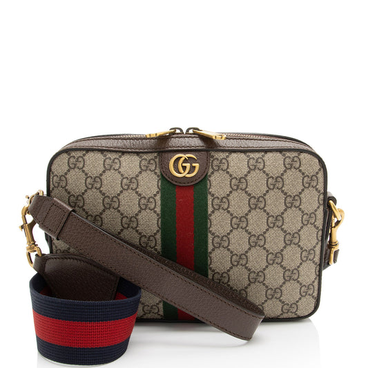 Gucci GG Supreme Ophidia Web Small Crossbody (SHF-E9hrMN)