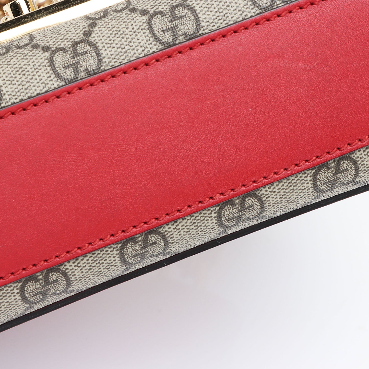 Gucci GG Supreme Small Padlock Shoulder Bag (SHF-121XFL)
