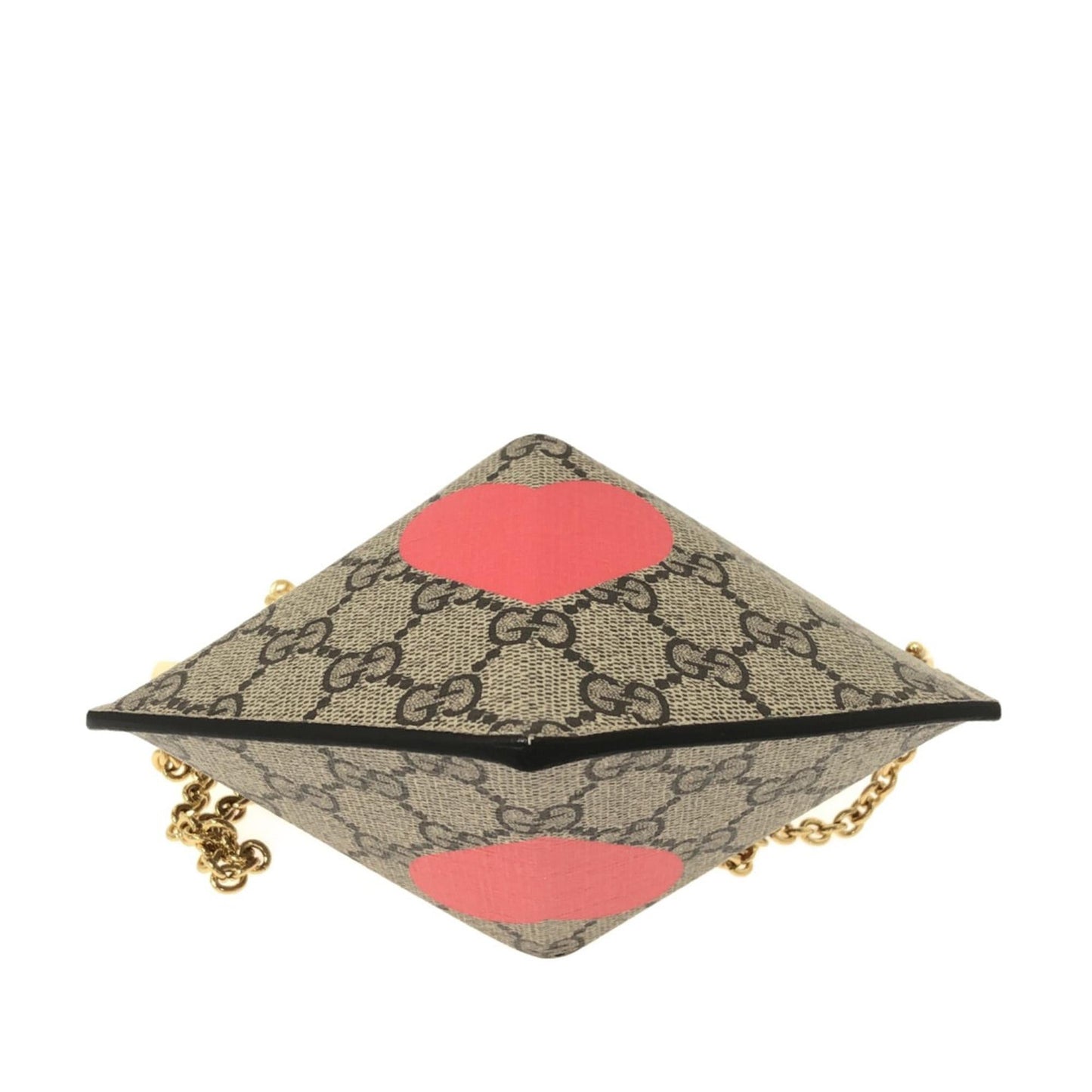 Gucci GG Supreme Valentines Day Heart Chain Bag (SHG-fLEeKq)
