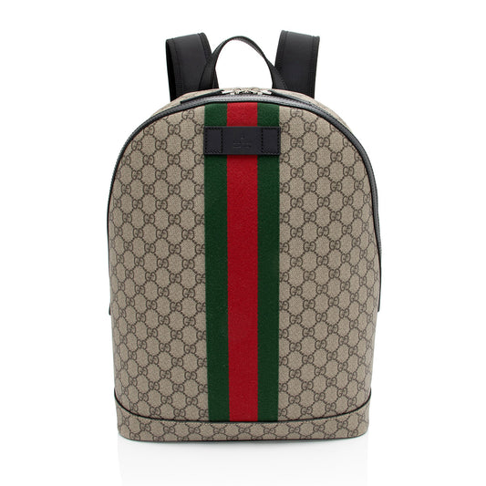 Gucci GG Supreme Web Backpack (SHF-tXMzwM)