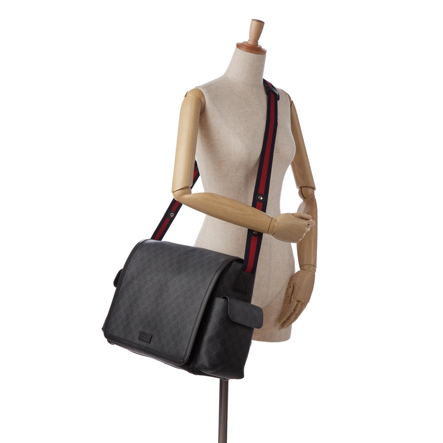Gucci GG Supreme Web Diaper Bag
