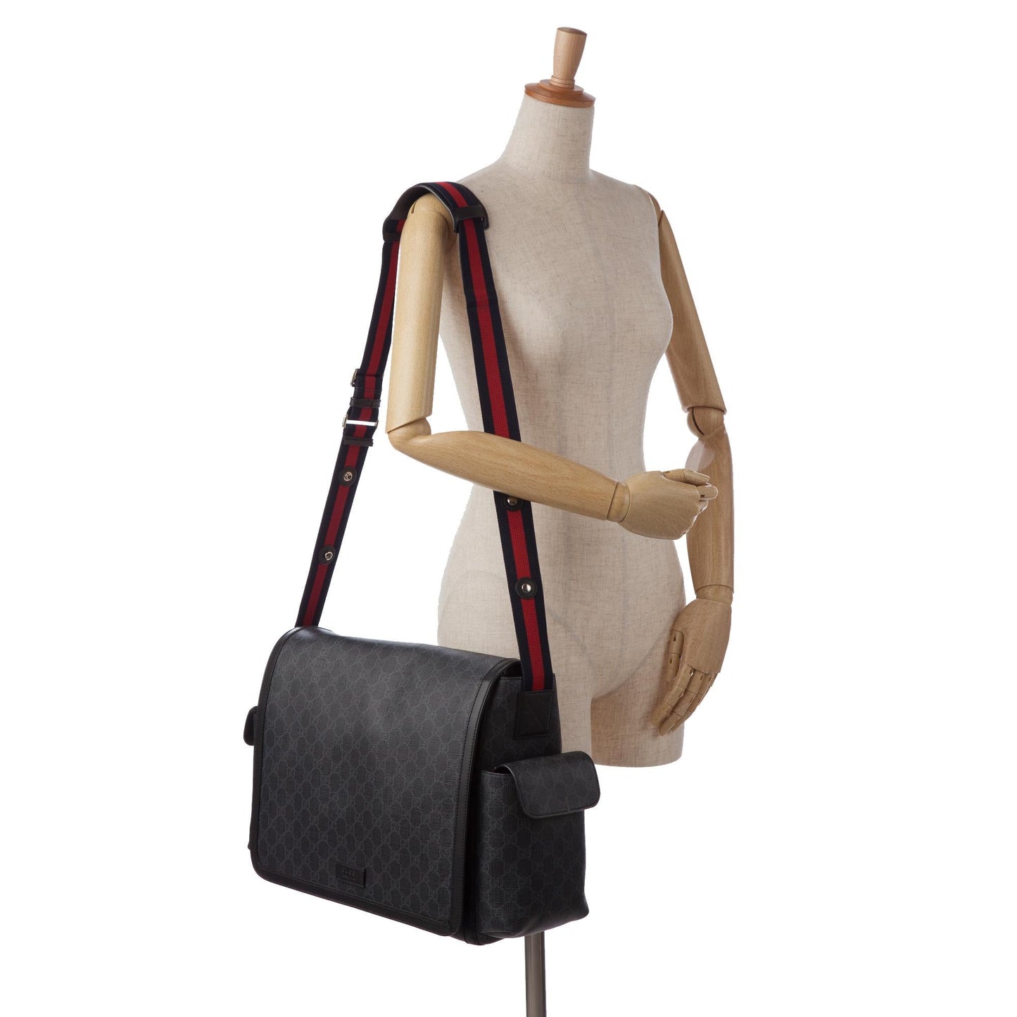 Gucci GG Supreme Web Diaper Bag