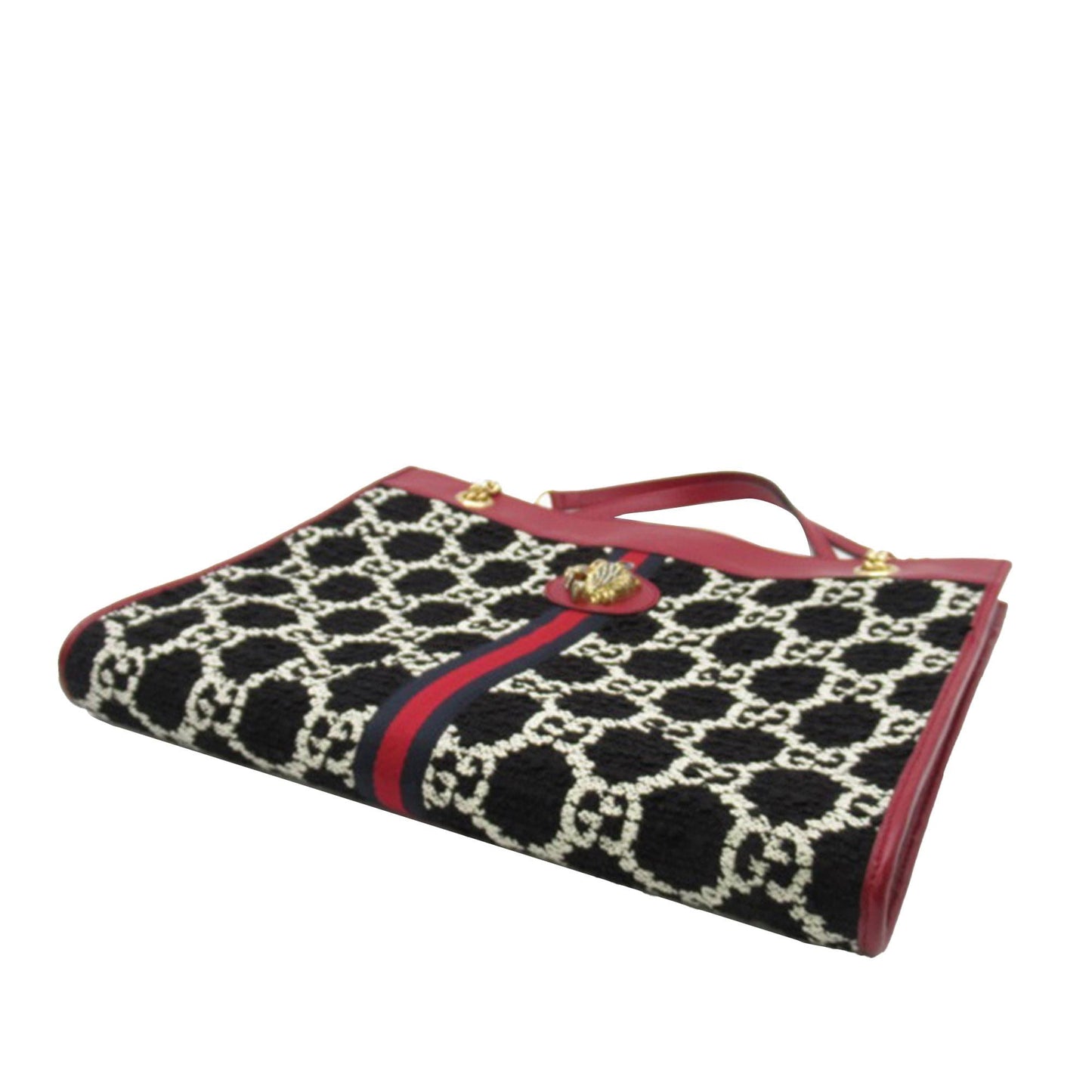 Gucci GG Tweed Rajah Web Tote (SHG-VUGhyI)
