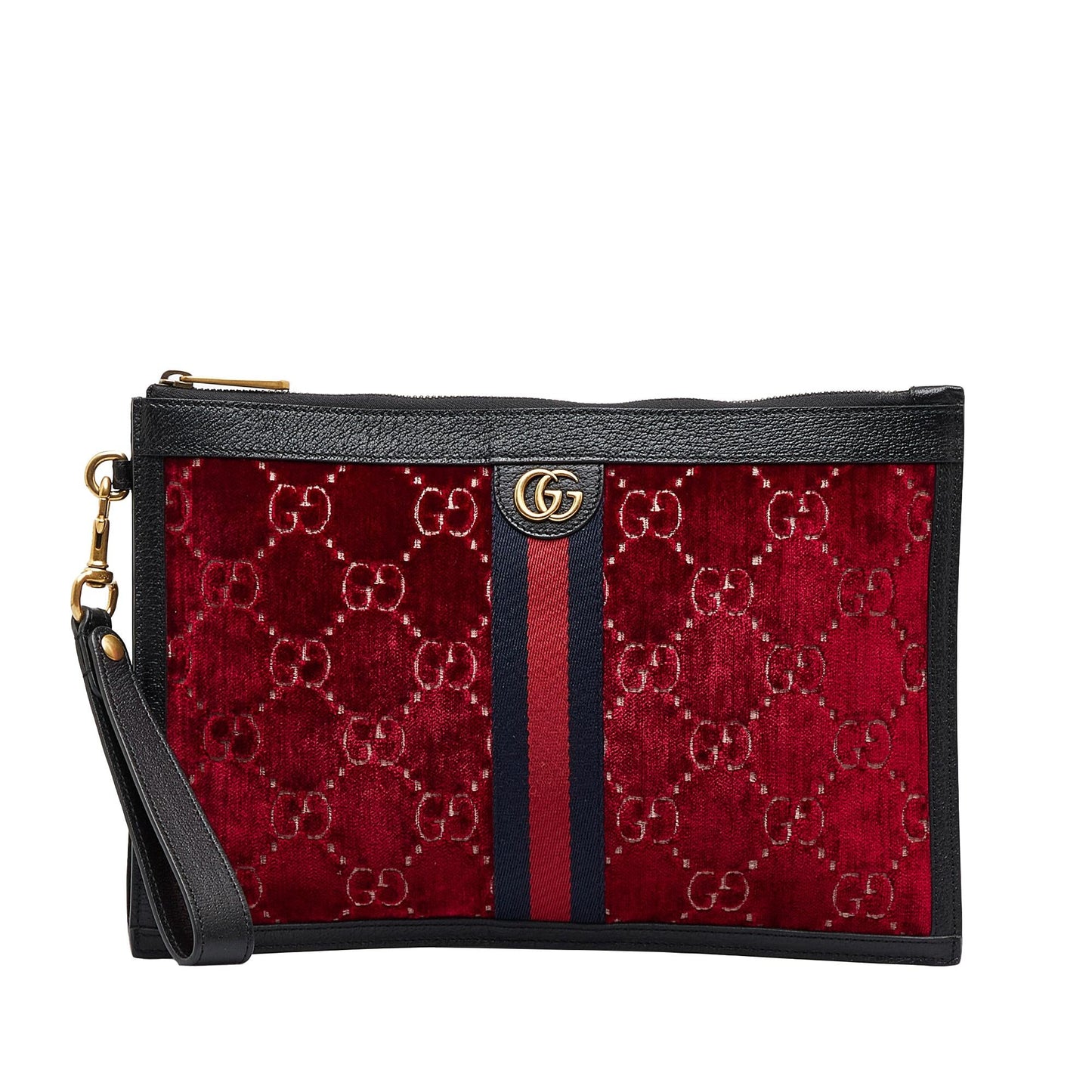 Gucci GG Velvet Ophidia Clutch Bag (SHG-0Q4r1S)