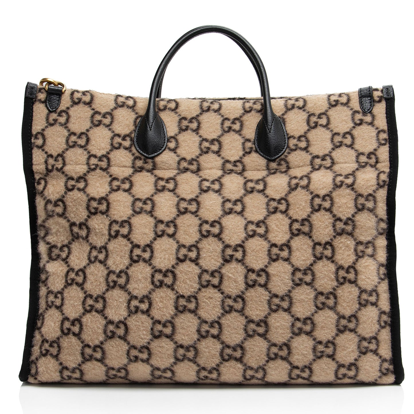 Gucci GG Wool Large Shopping Tote (SHF-SJaOJQ)