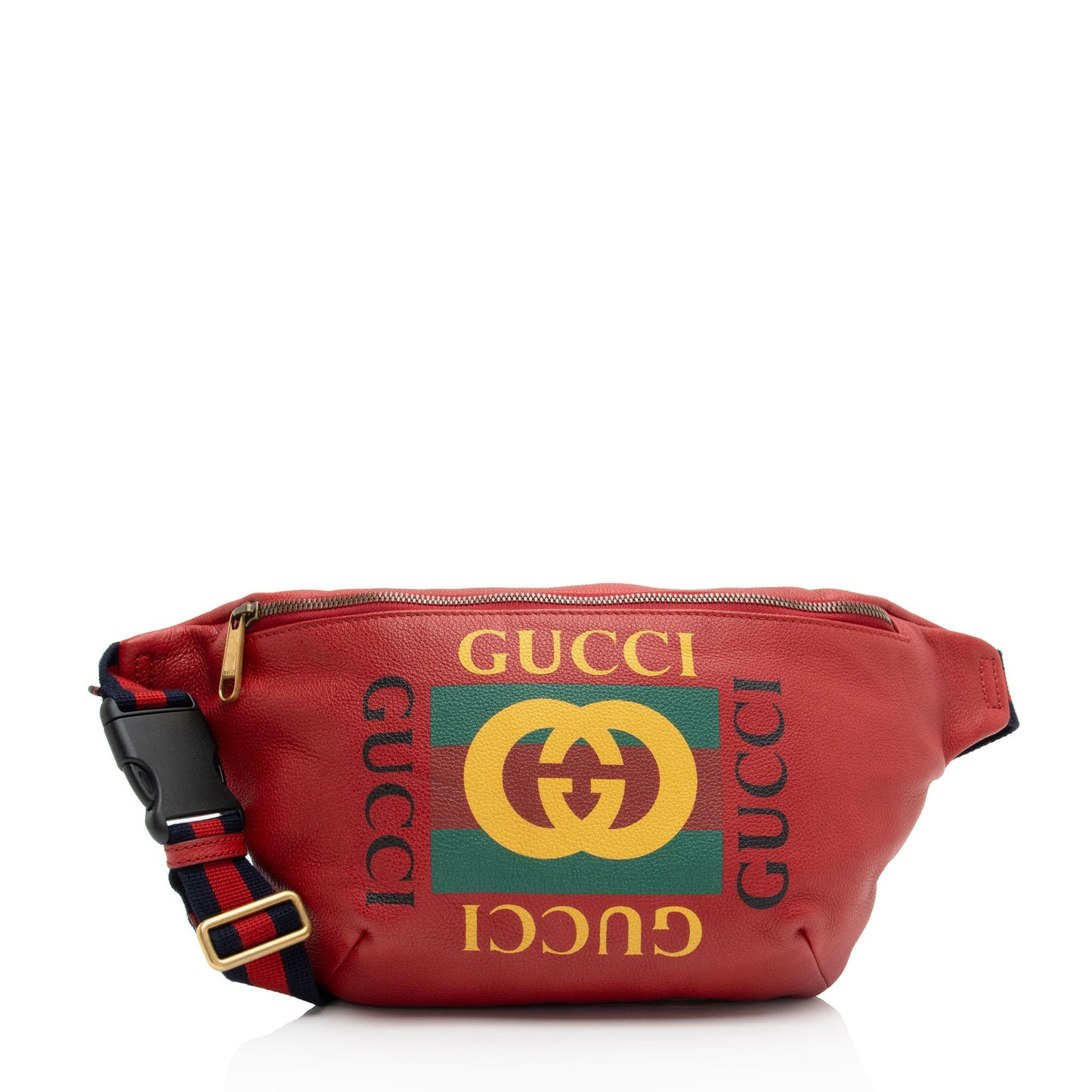 Gucci Leather Logo Large Belt Bag (SHF-zCvF0J)