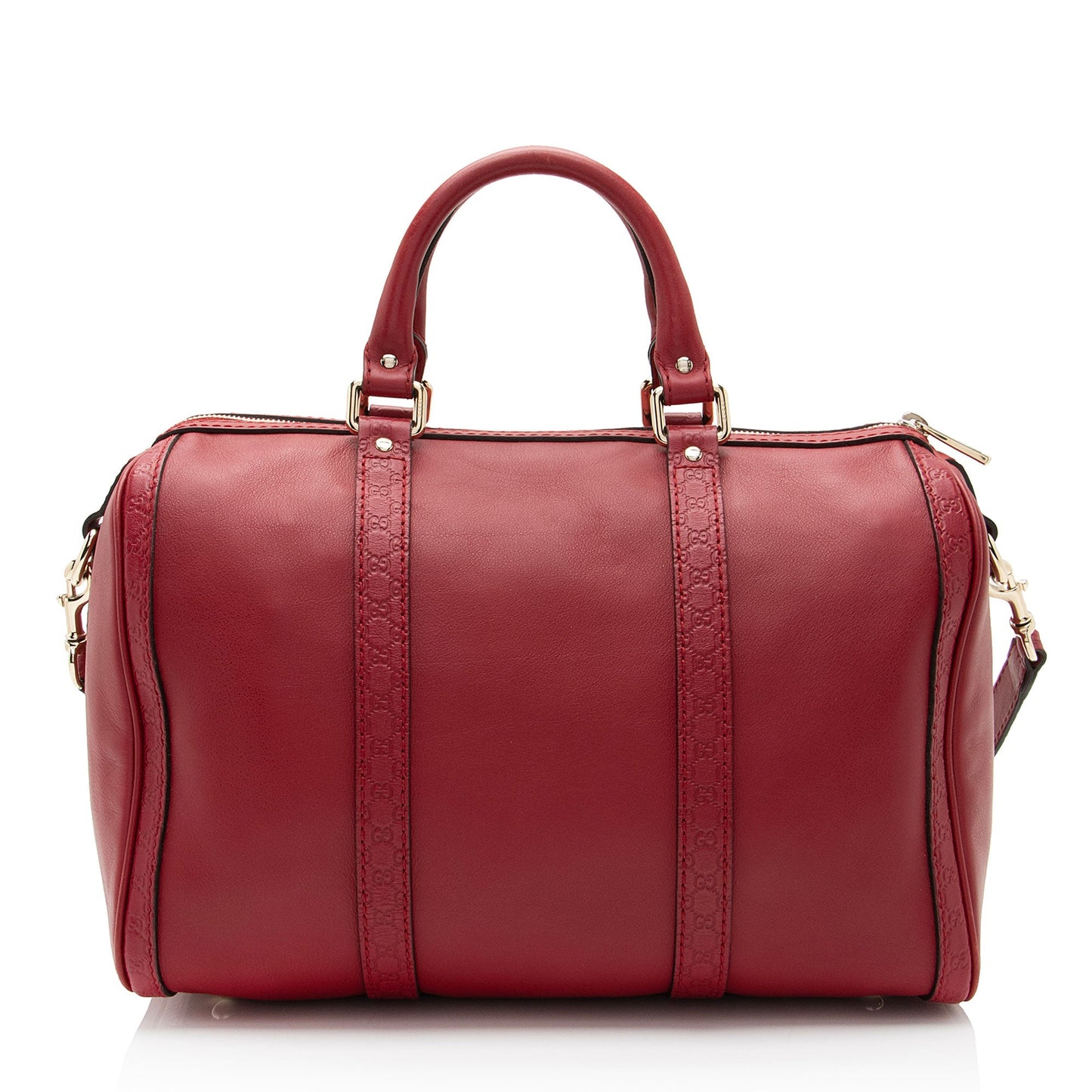 Gucci Leather Guccissima Trim Joy Boston Satchel
