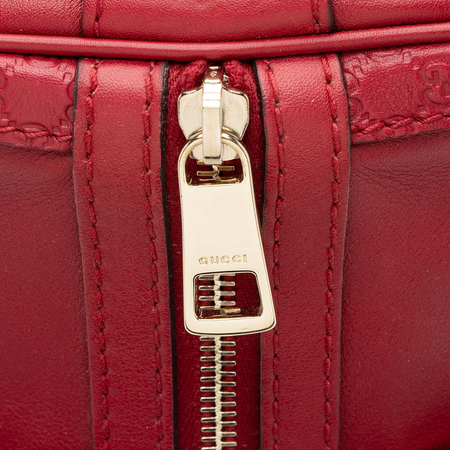 Gucci Leather Guccissima Trim Joy Boston Satchel