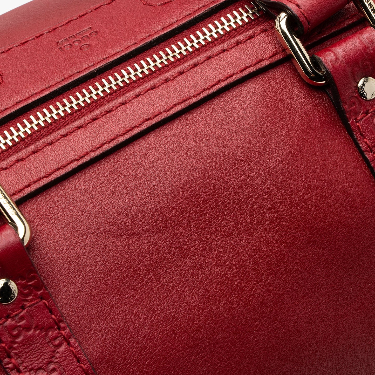 Gucci Leather Guccissima Trim Joy Boston Satchel