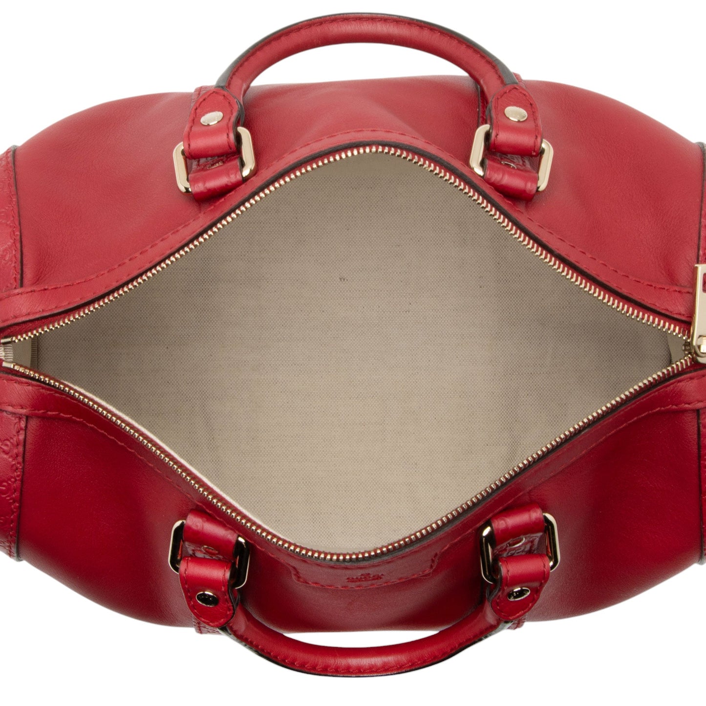 Gucci Leather Guccissima Trim Joy Boston Satchel