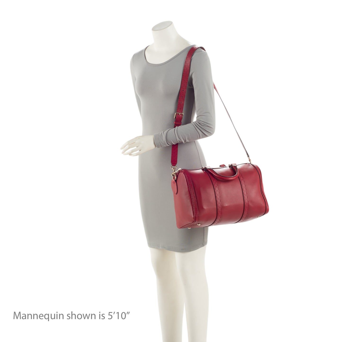 Gucci Leather Guccissima Trim Joy Boston Satchel