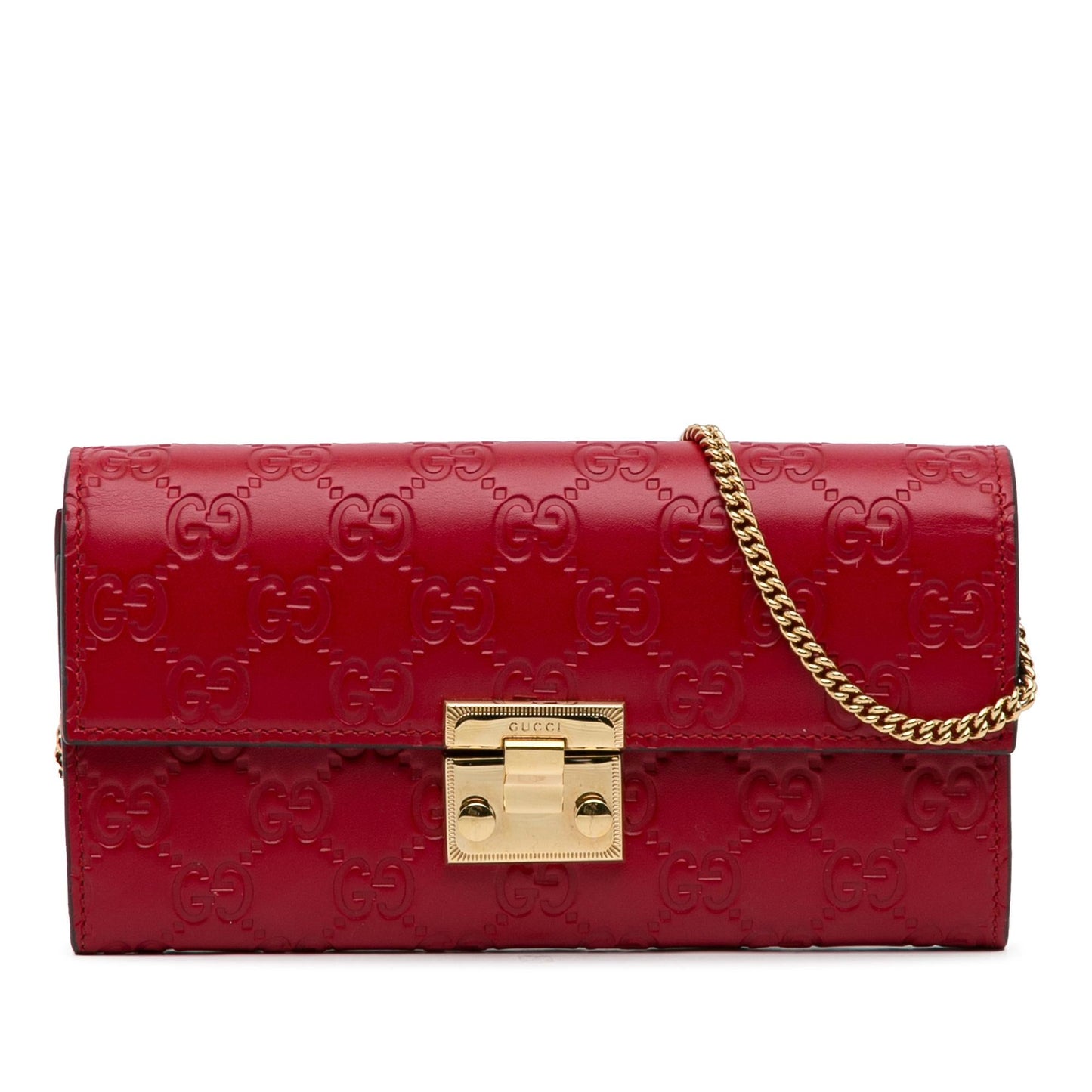 Gucci Guccissima Padlock Wallet On Chain (SHG-xZXtM2)