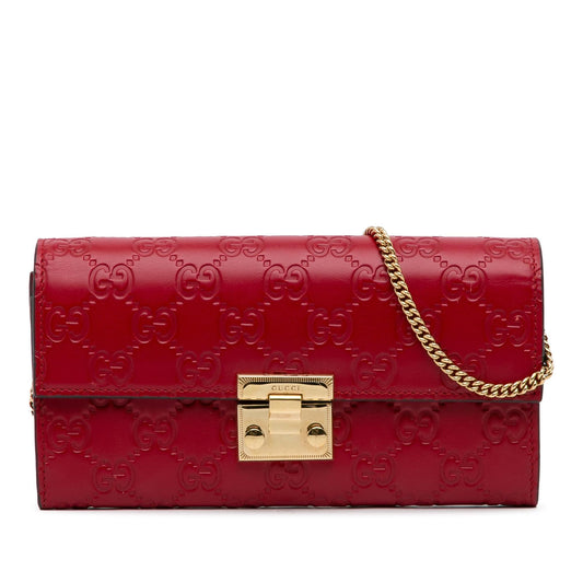 Gucci Guccissima Padlock Wallet On Chain (SHG-xZXtM2)