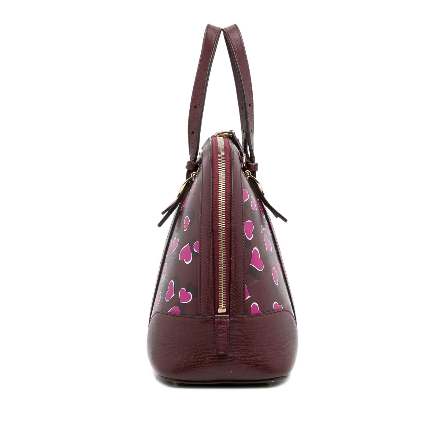 Gucci Heartbeat Leather Dome Satchel (SHG-iR5q9e)