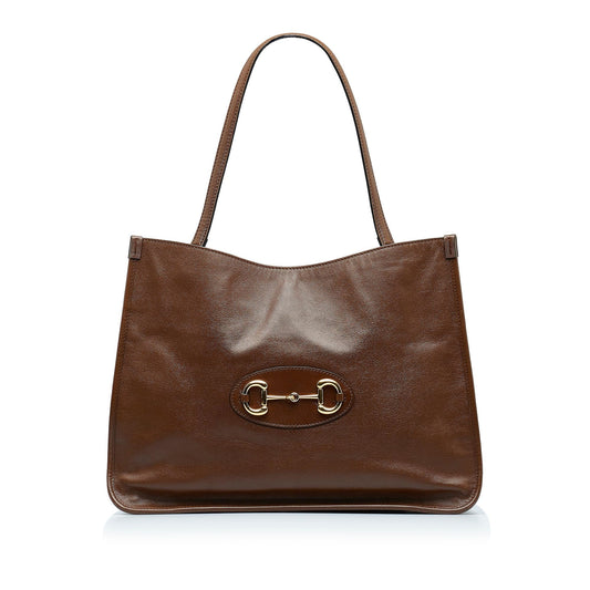 Gucci Horsebit 1995 Leather Tote Bag (SHG-8KCkxu)