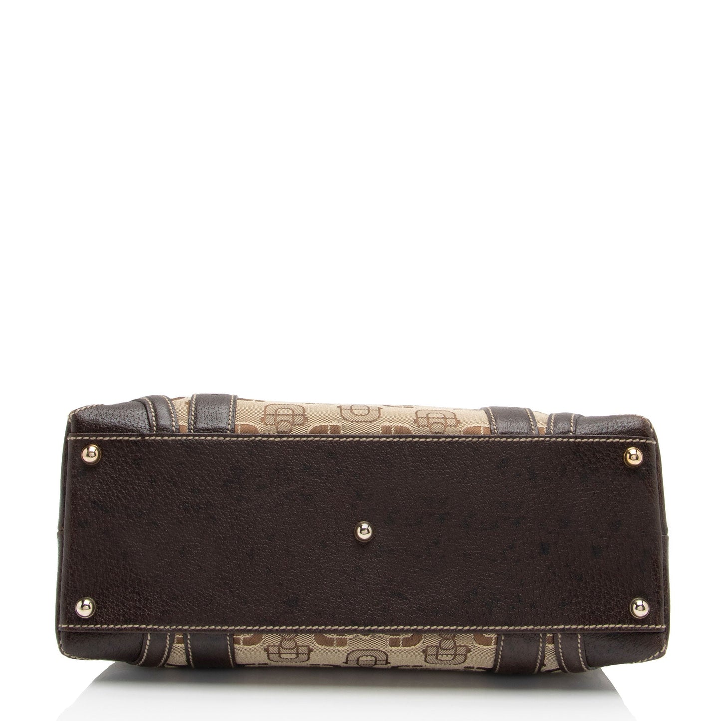 Gucci Horsebit Canvas Shoulder Bag (SHF-t8v4XG)