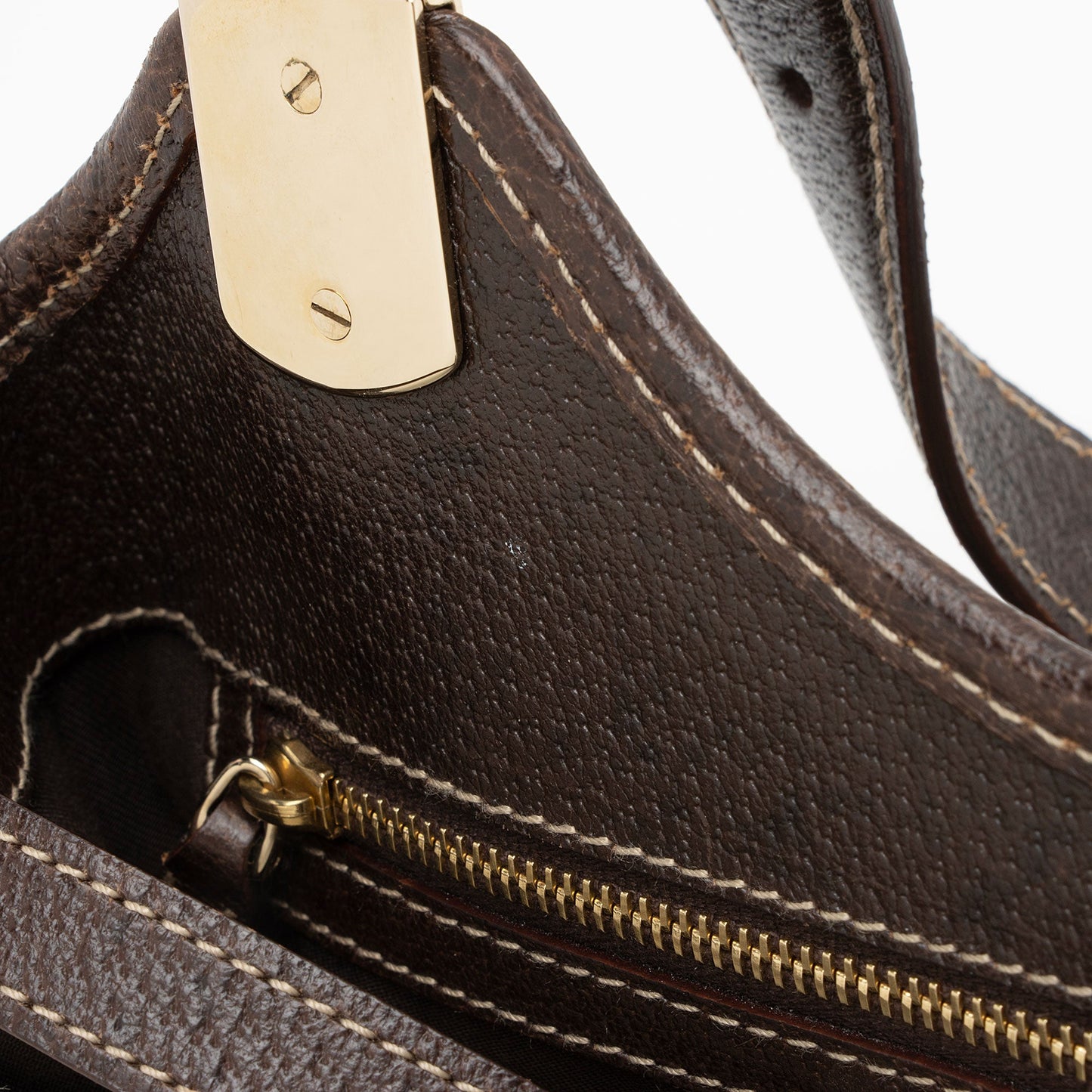 Gucci Horsebit Canvas Shoulder Bag (SHF-t8v4XG)