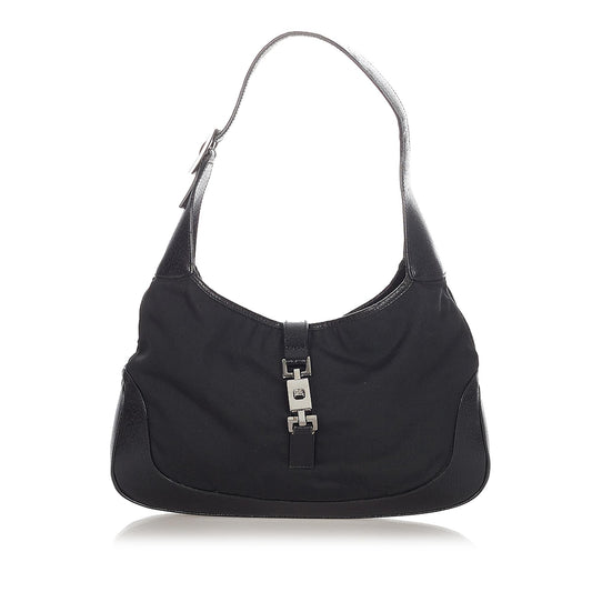 Gucci Jackie Canvas Hobo Bag