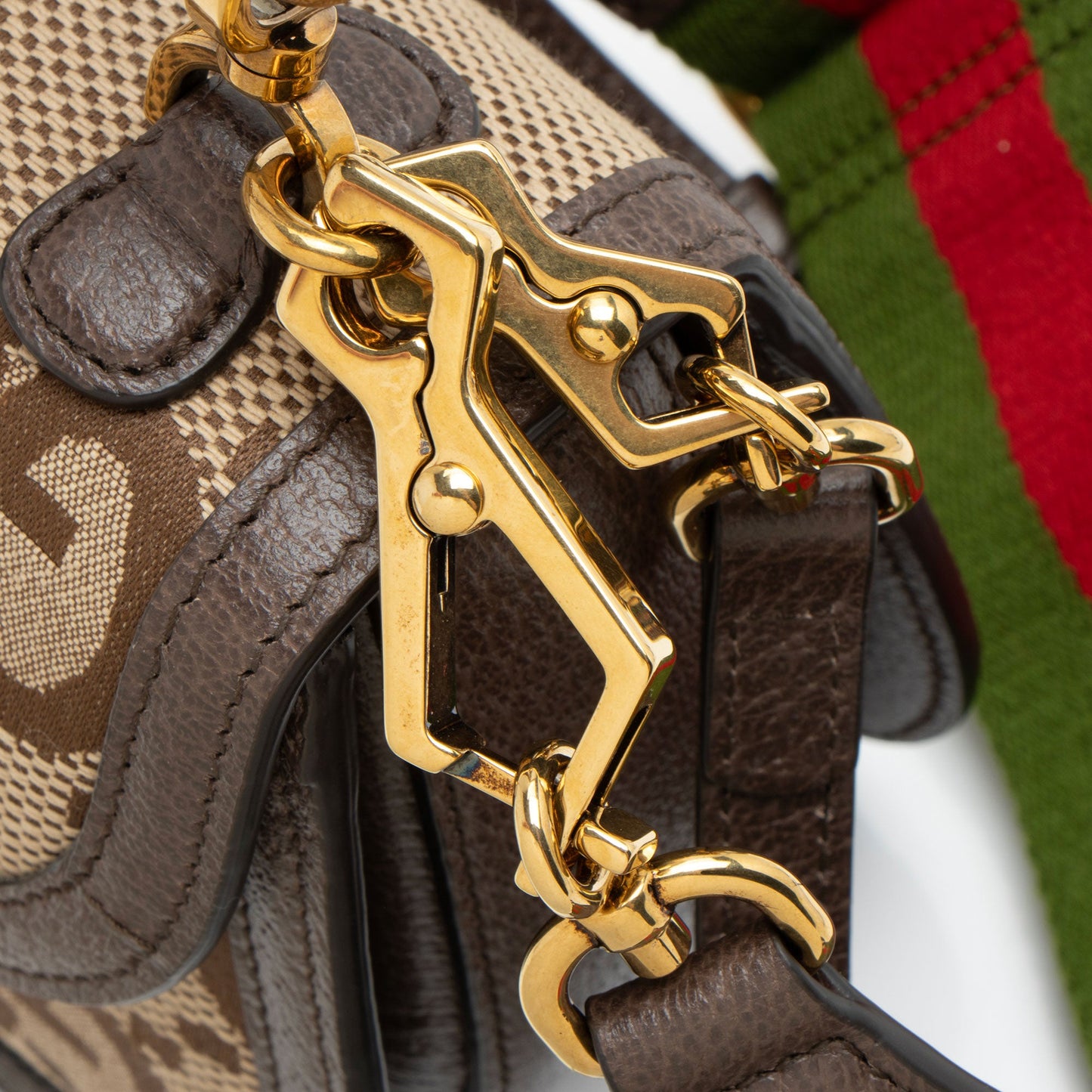 Gucci Jumbo GG Canvas Bamboo 1947 Mini Top Handle