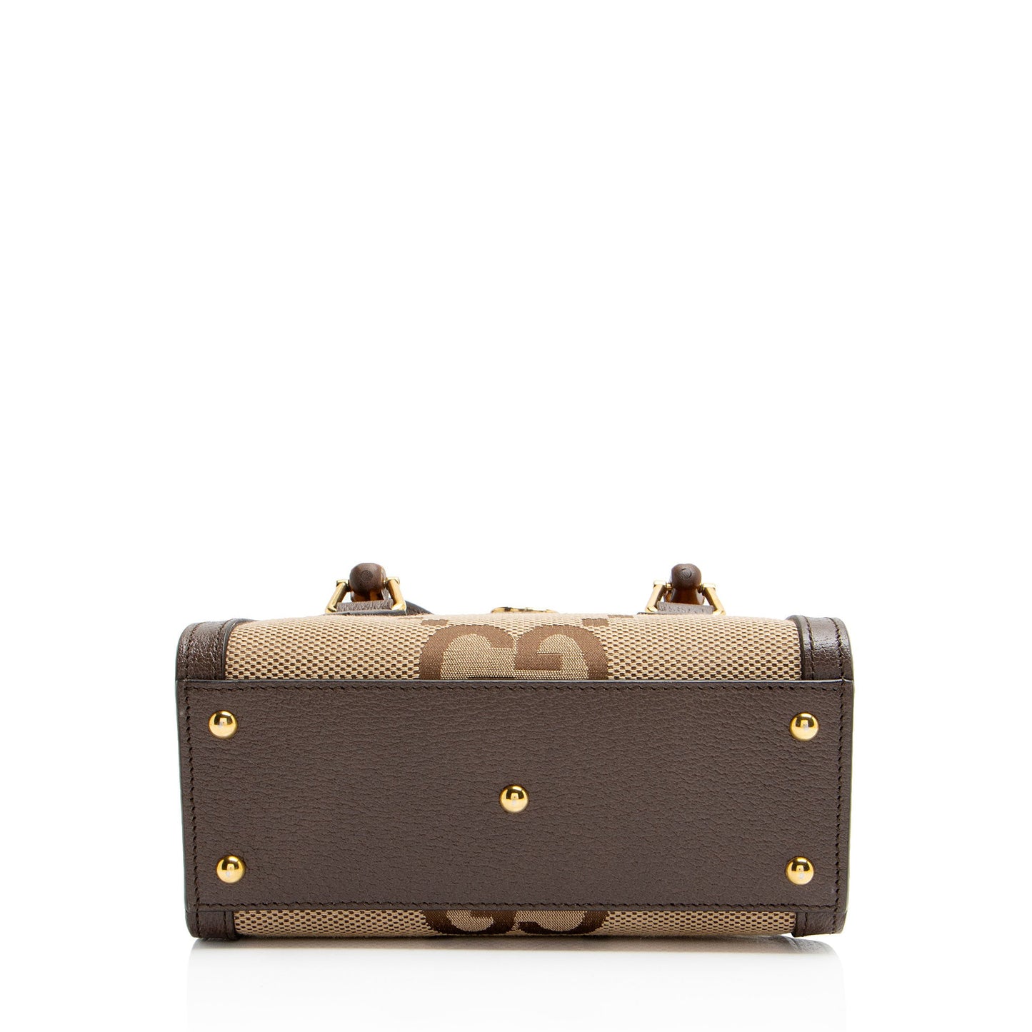 Gucci Jumbo GG Canvas Bamboo Diana Mini Tote