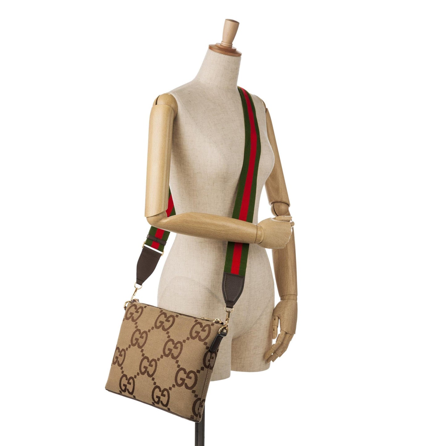 Gucci Jumbo GG Canvas Crossbody Bag (SHG-s7hbRP)
