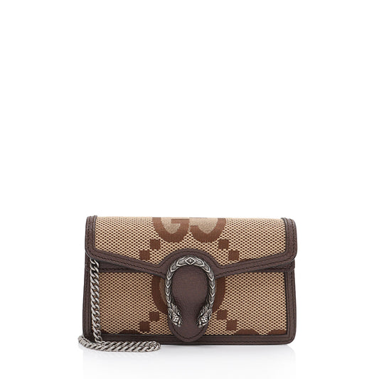 Gucci Jumbo GG Canvas Dionysus Super Mini Bag (SHF-YLTVkU)