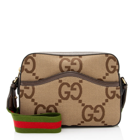 Gucci Jumbo GG Canvas Messenger Bag (SHF-UveRhC)