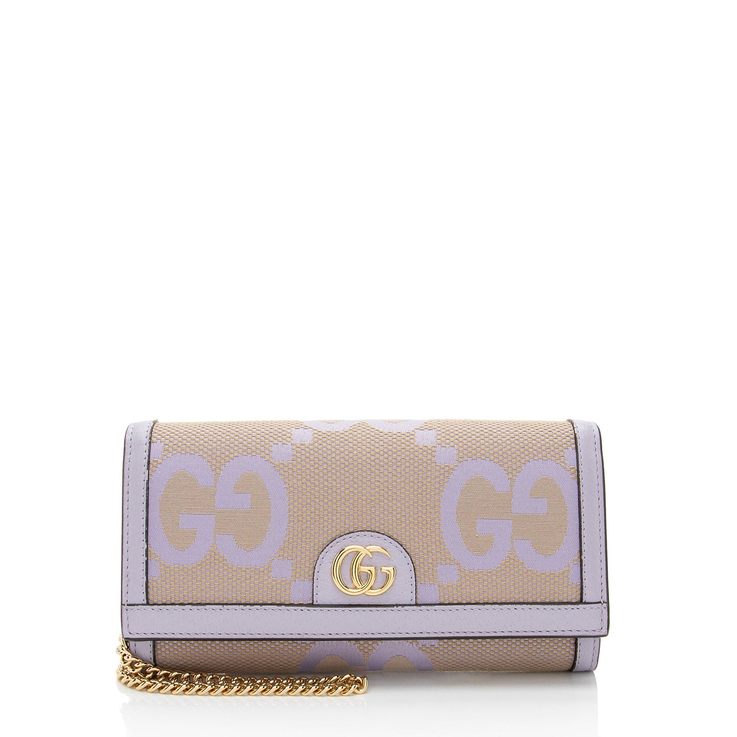 Gucci Jumbo GG Canvas Ophidia Continental Wallet on Chain