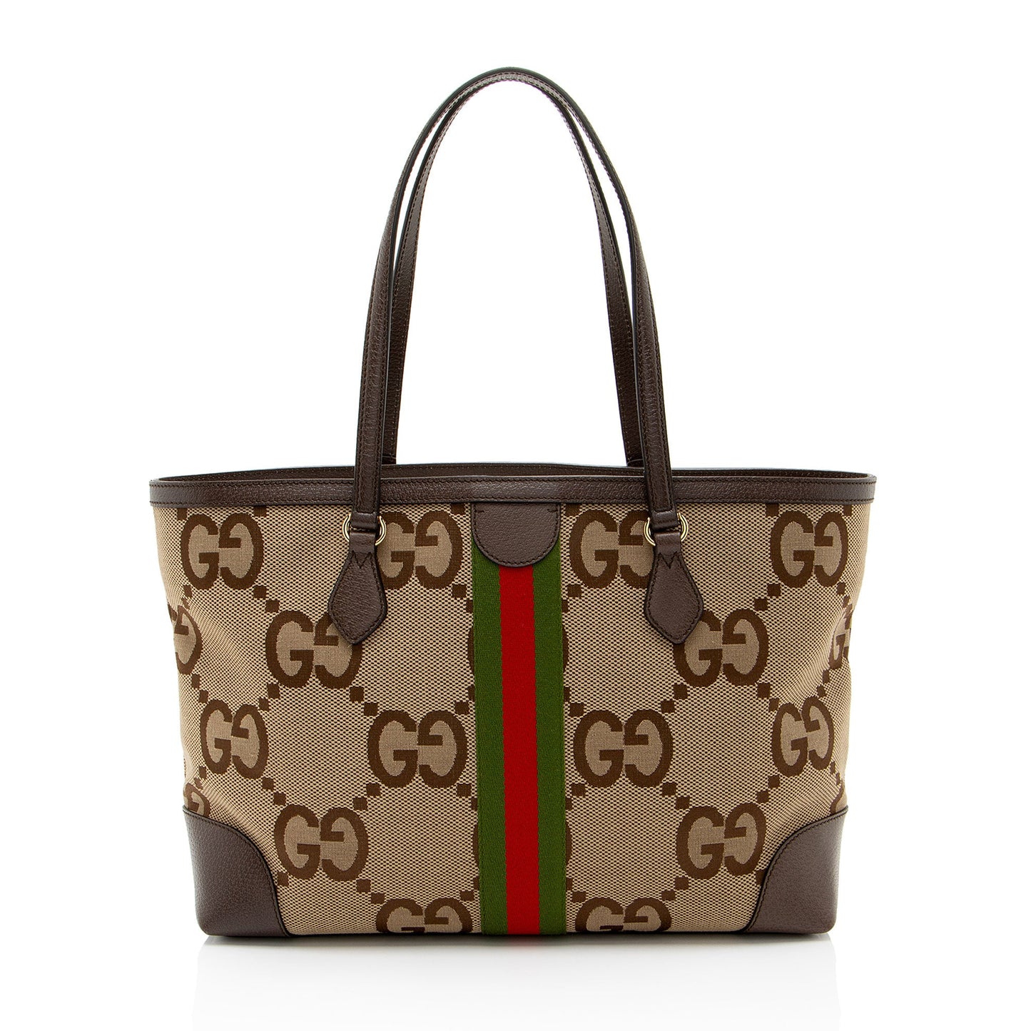 Gucci Jumbo GG Canvas Ophidia Medium Tote (SHF-nLNam4)