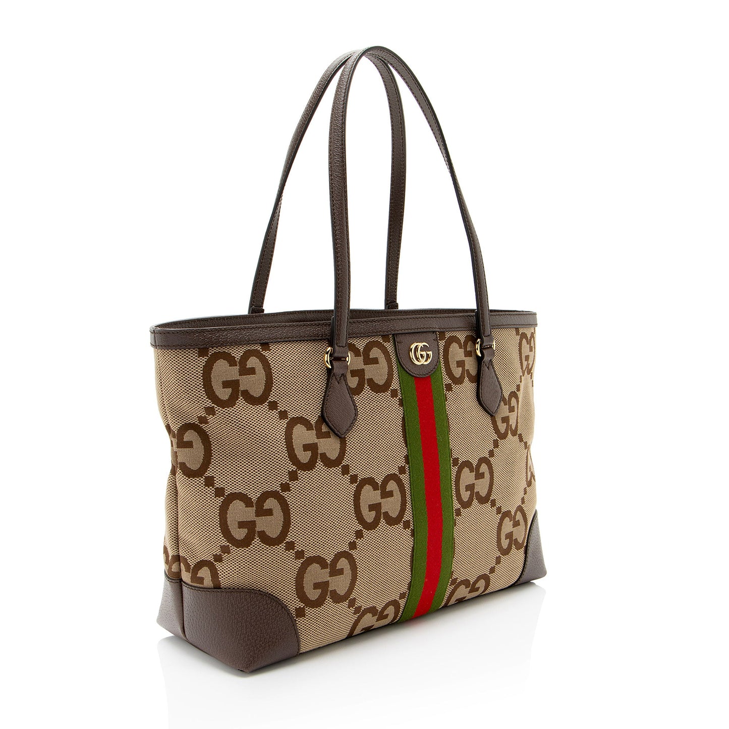 Gucci Jumbo GG Canvas Ophidia Medium Tote (SHF-nLNam4)