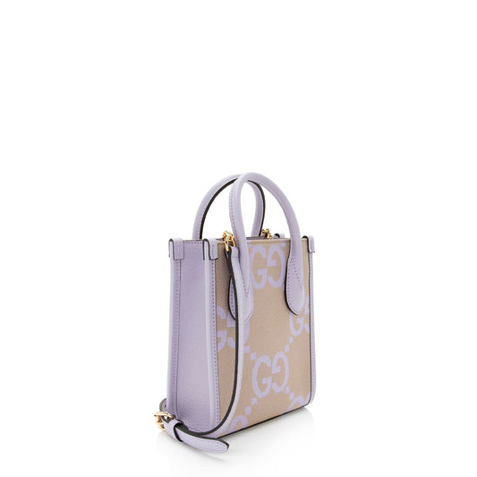Gucci Jumbo GG Canvas Vertical Mini Tote