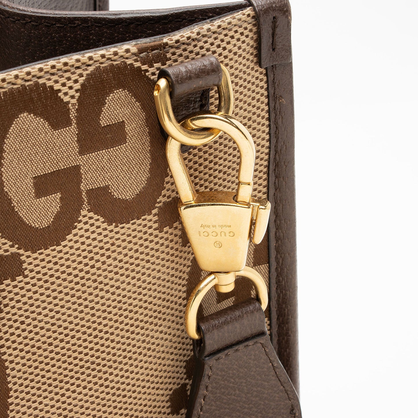 Gucci Jumbo GG Canvas Web Tote