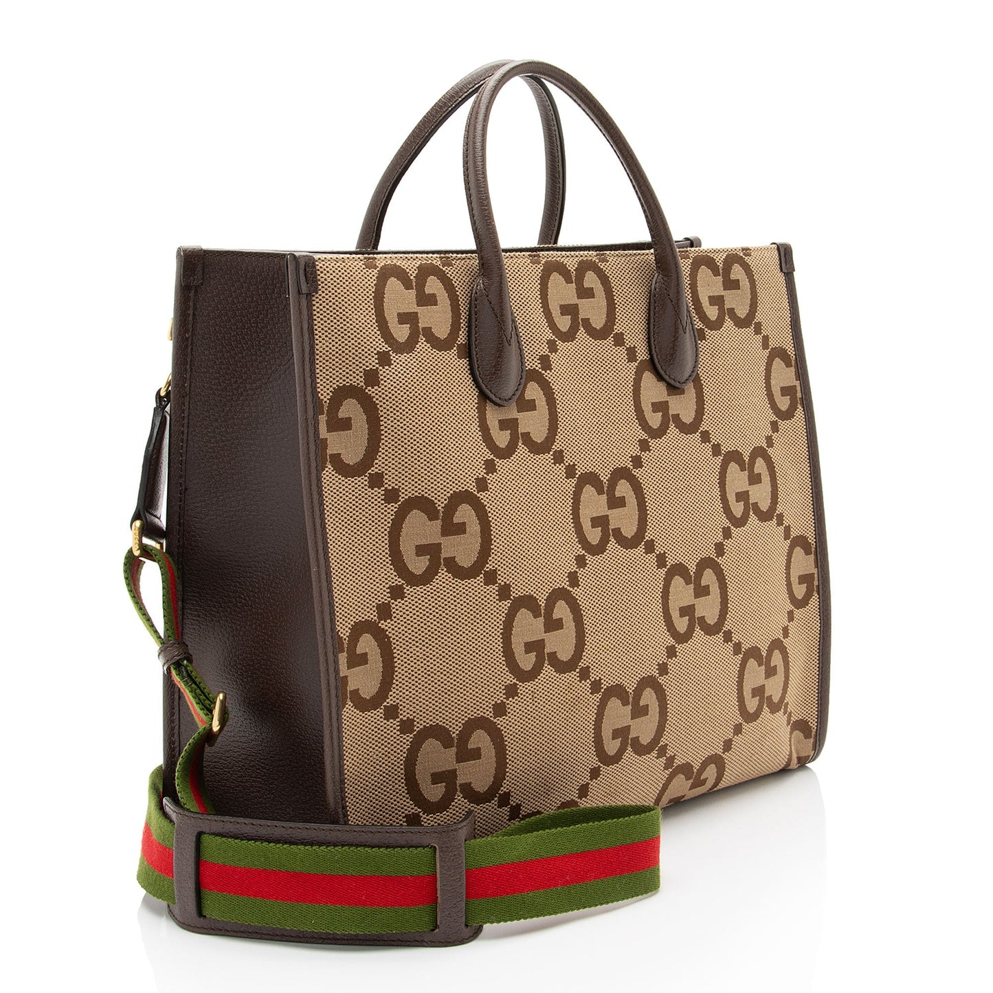 Gucci Jumbo GG Canvas Web Tote