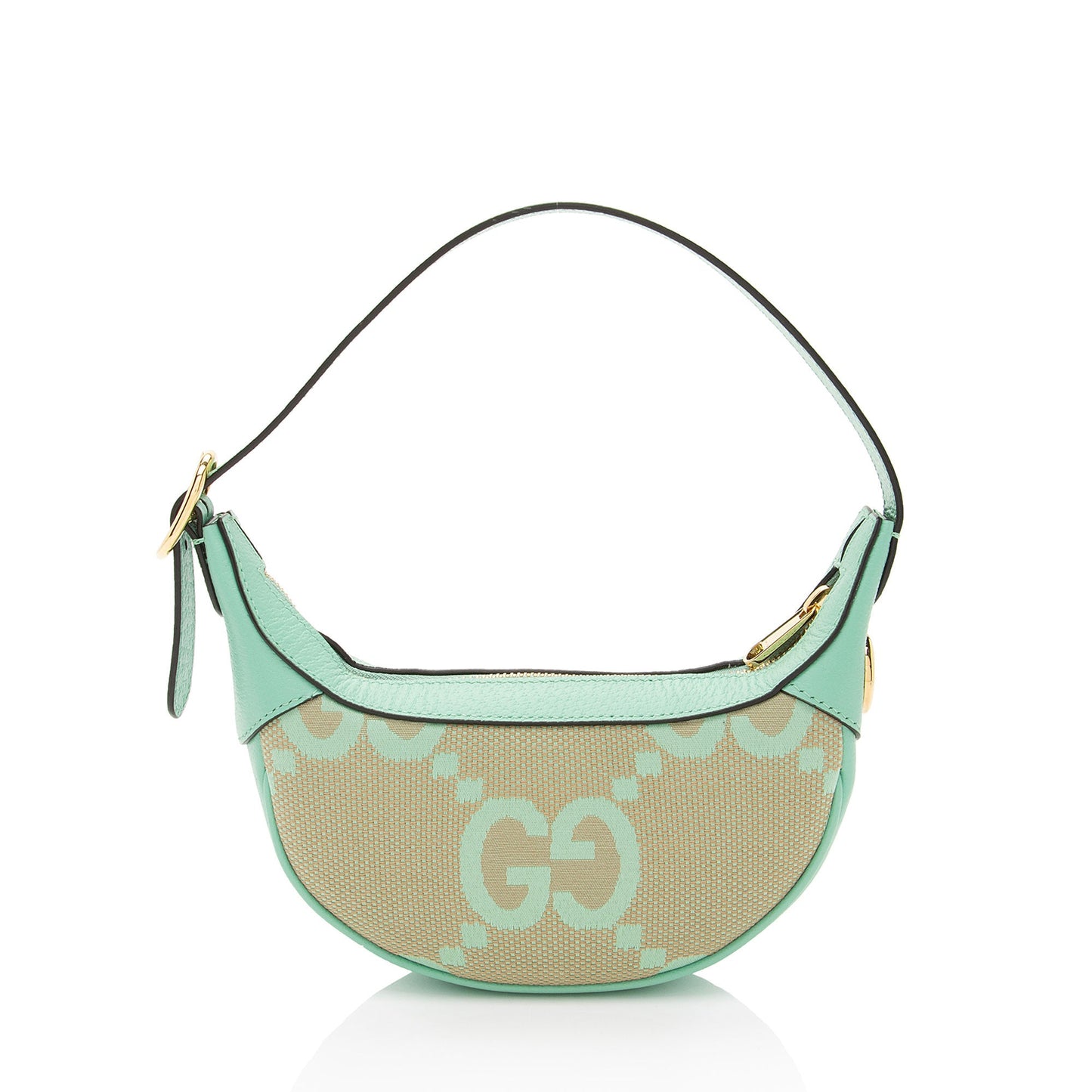Gucci Jumbo GG Web Half Moon Mini Hobo