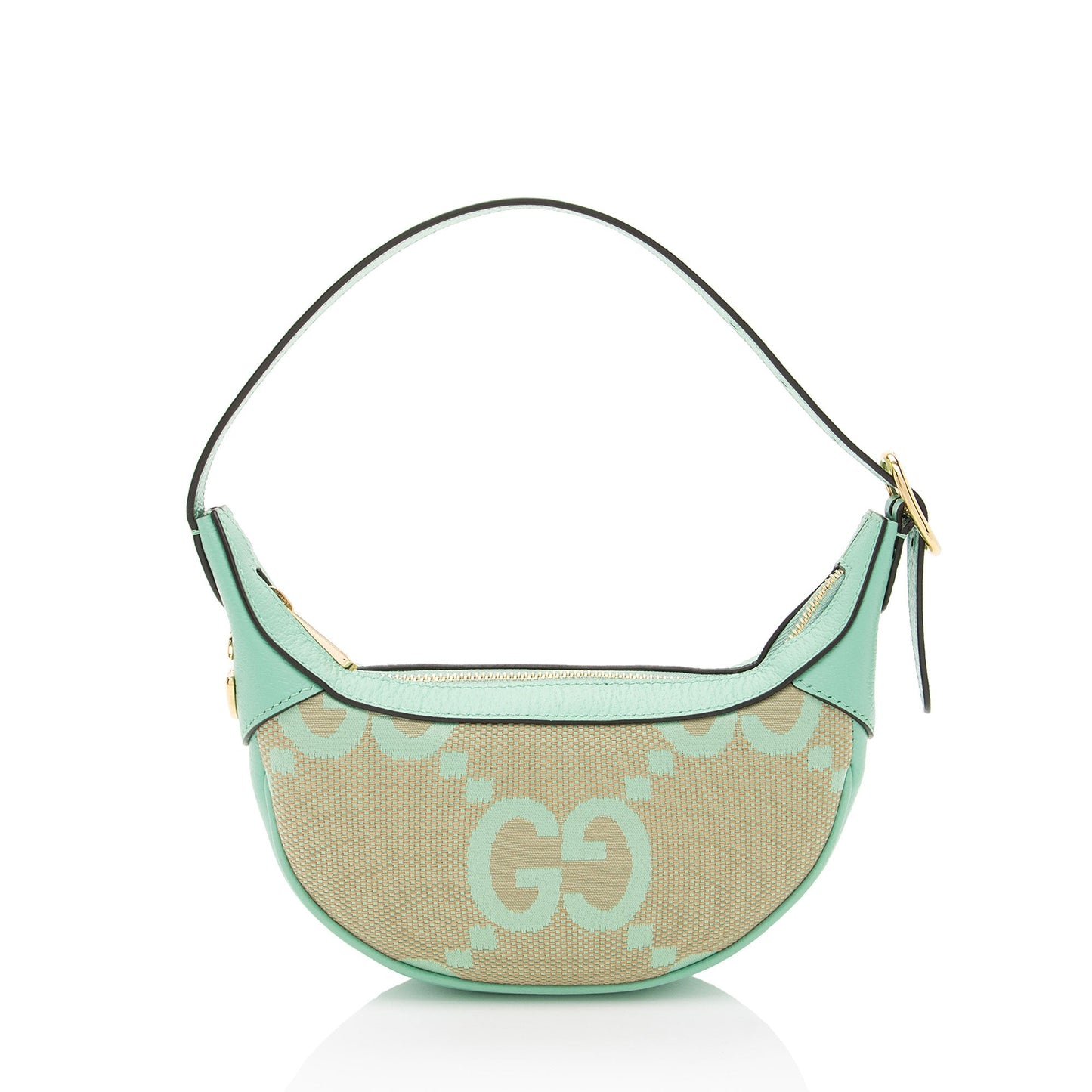 Gucci Jumbo GG Web Half Moon Mini Hobo