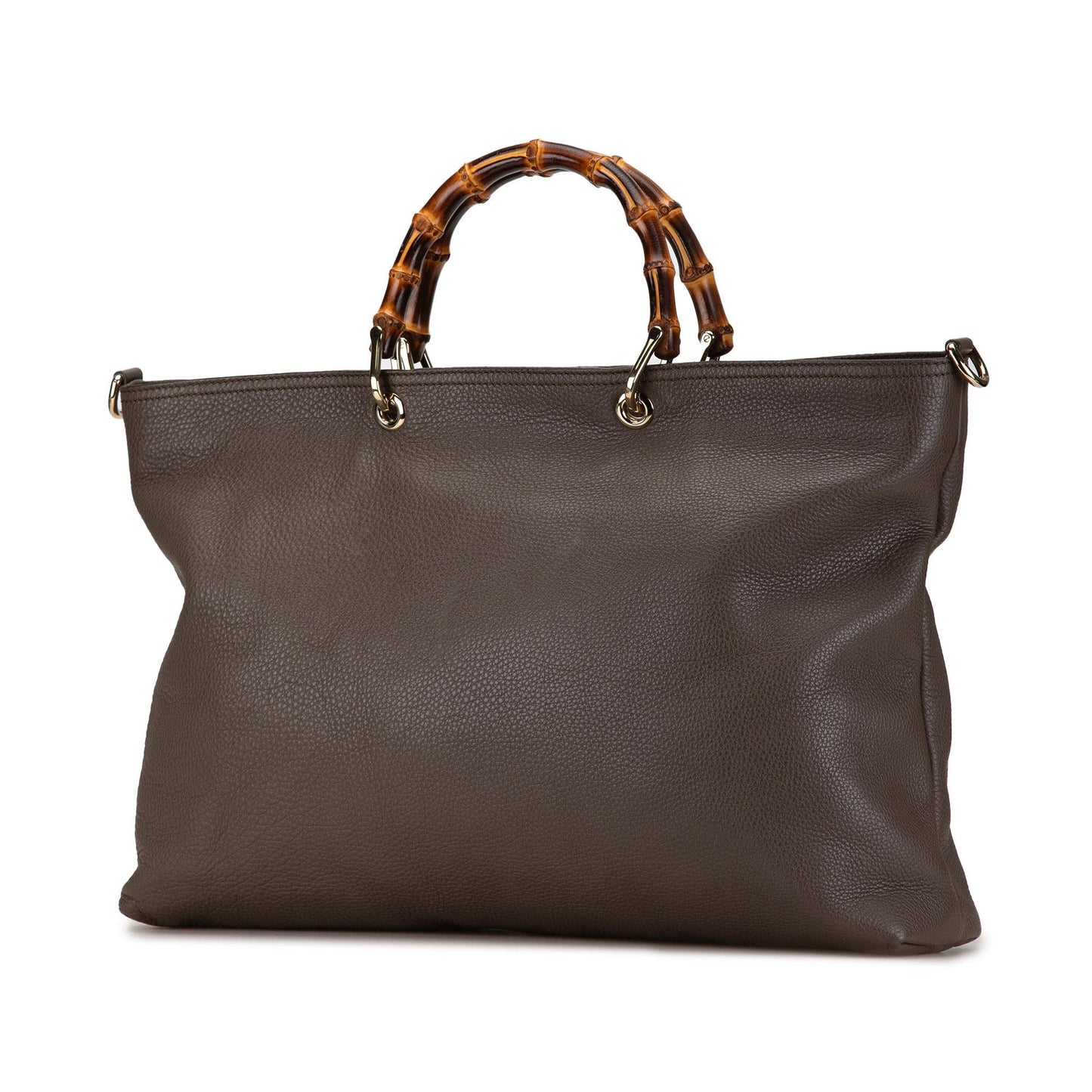 Gucci Large Calfskin Bamboo Shopper Satchel (SHG-6aRUFo)