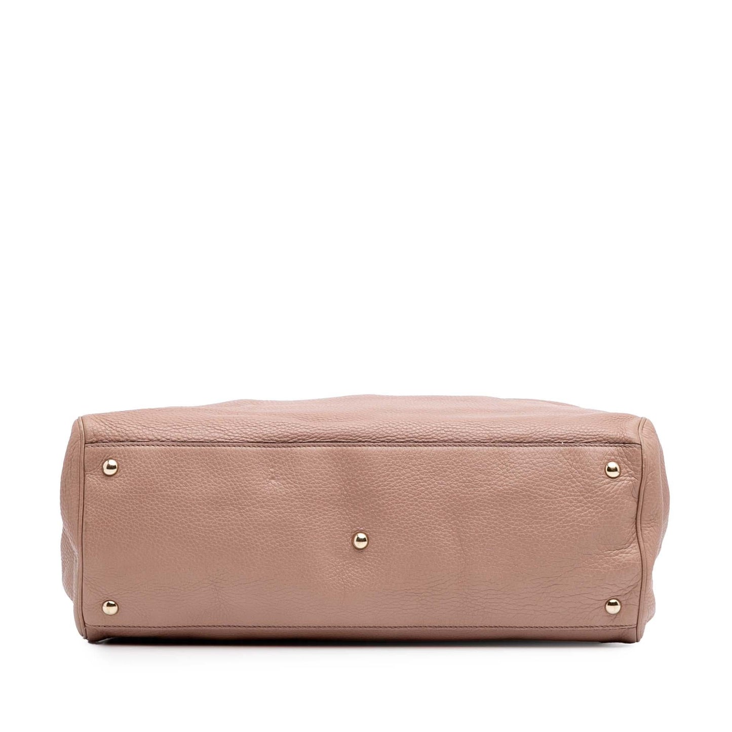 Gucci Large Calfskin Bamboo Shopper Satchel