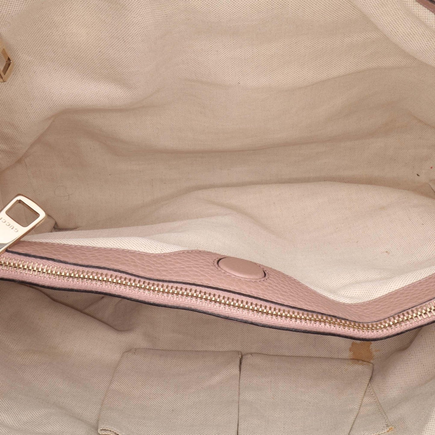 Gucci Large Calfskin Bamboo Shopper Satchel