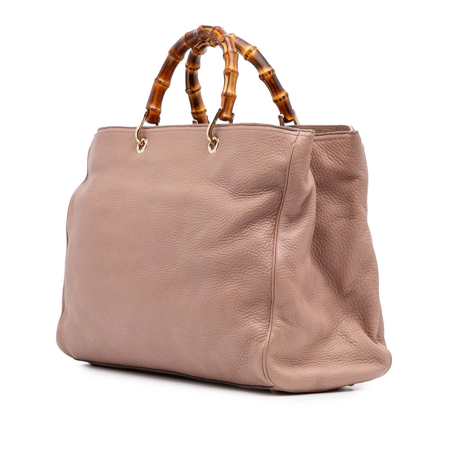 Gucci Large Calfskin Bamboo Shopper Satchel