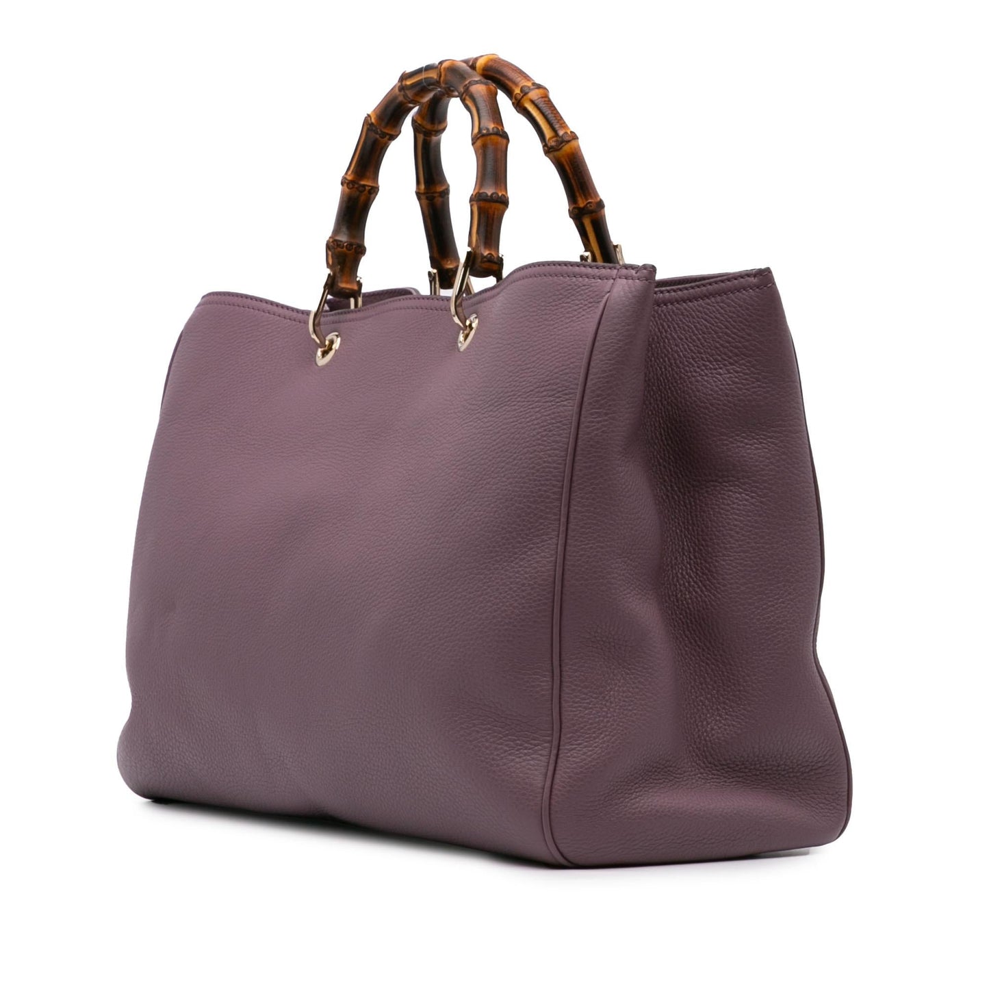 Gucci Large Calfskin Bamboo Shopper Satchel