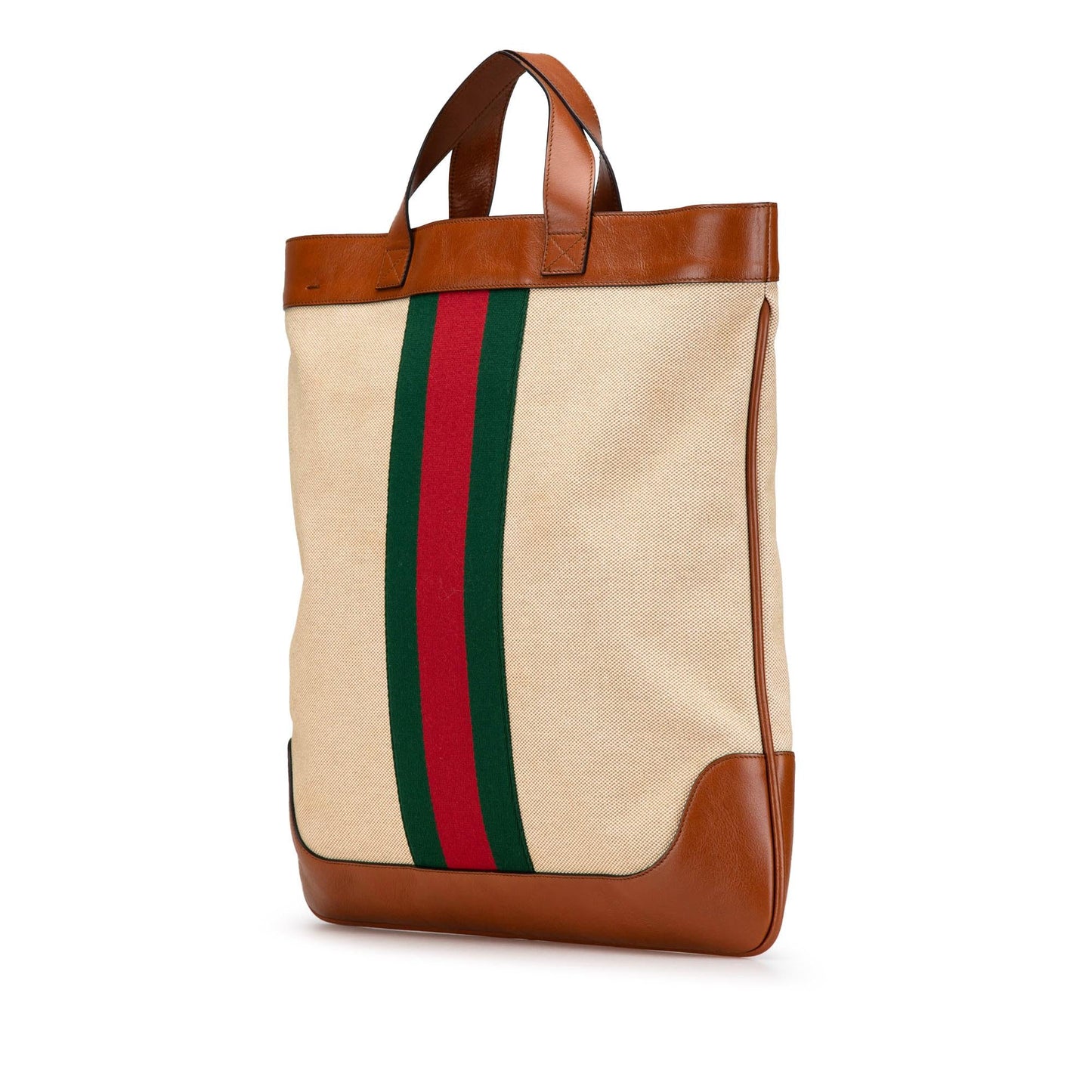 Gucci Large Canvas Web Satchel