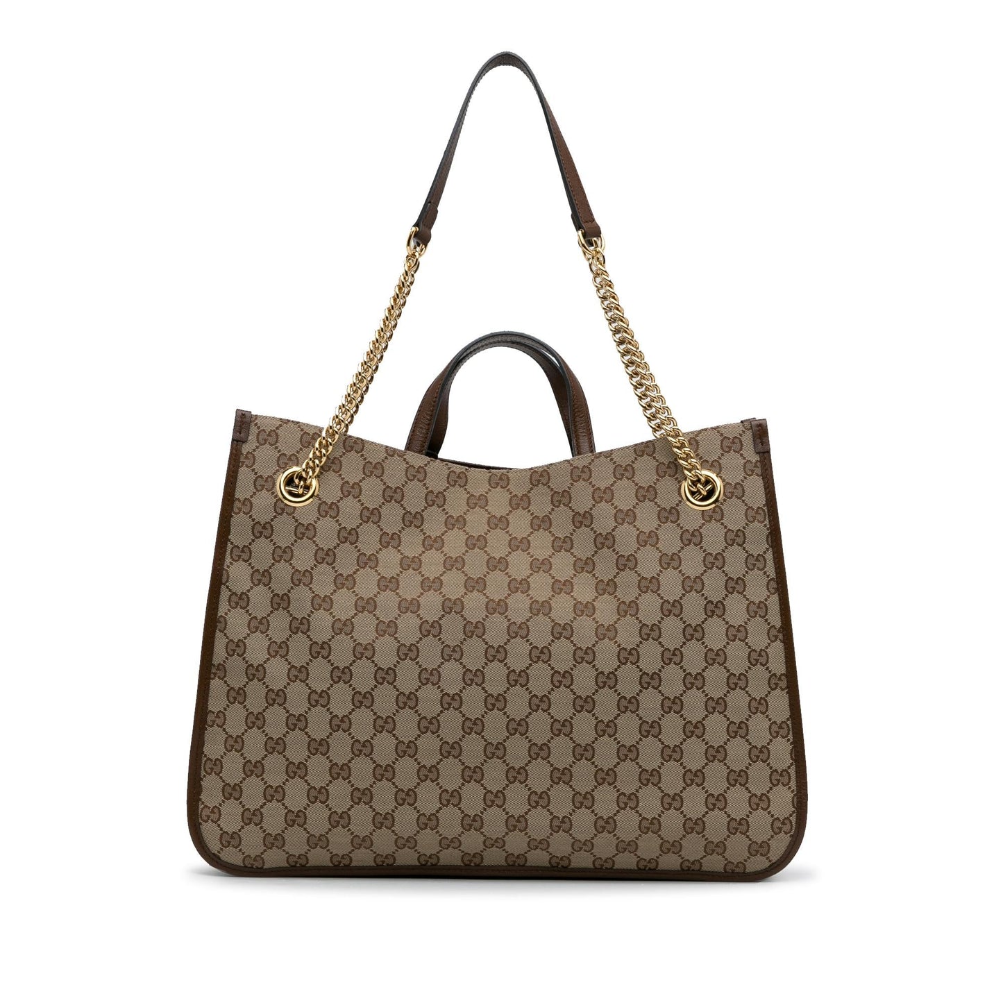 Gucci Large GG Canvas 1955 Horsebit Chain Tote (SHG-y7zkCB)
