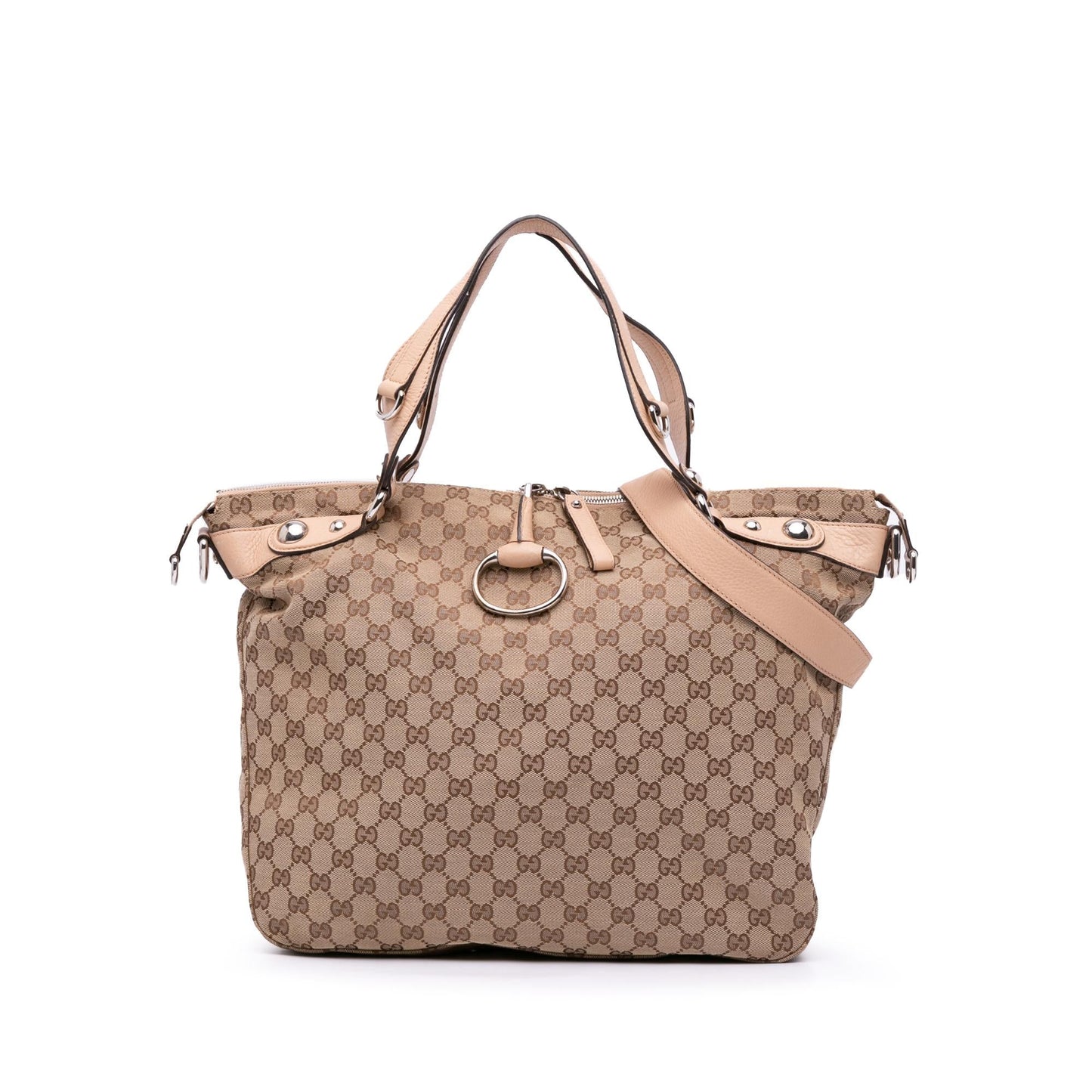 Gucci Large GG Canvas Icon Bit Satchel