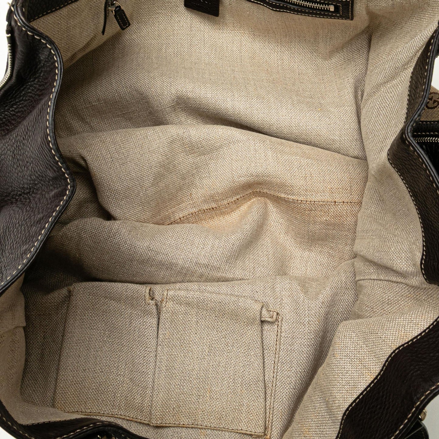 Gucci Large GG Canvas Icon Bit Zip Tote