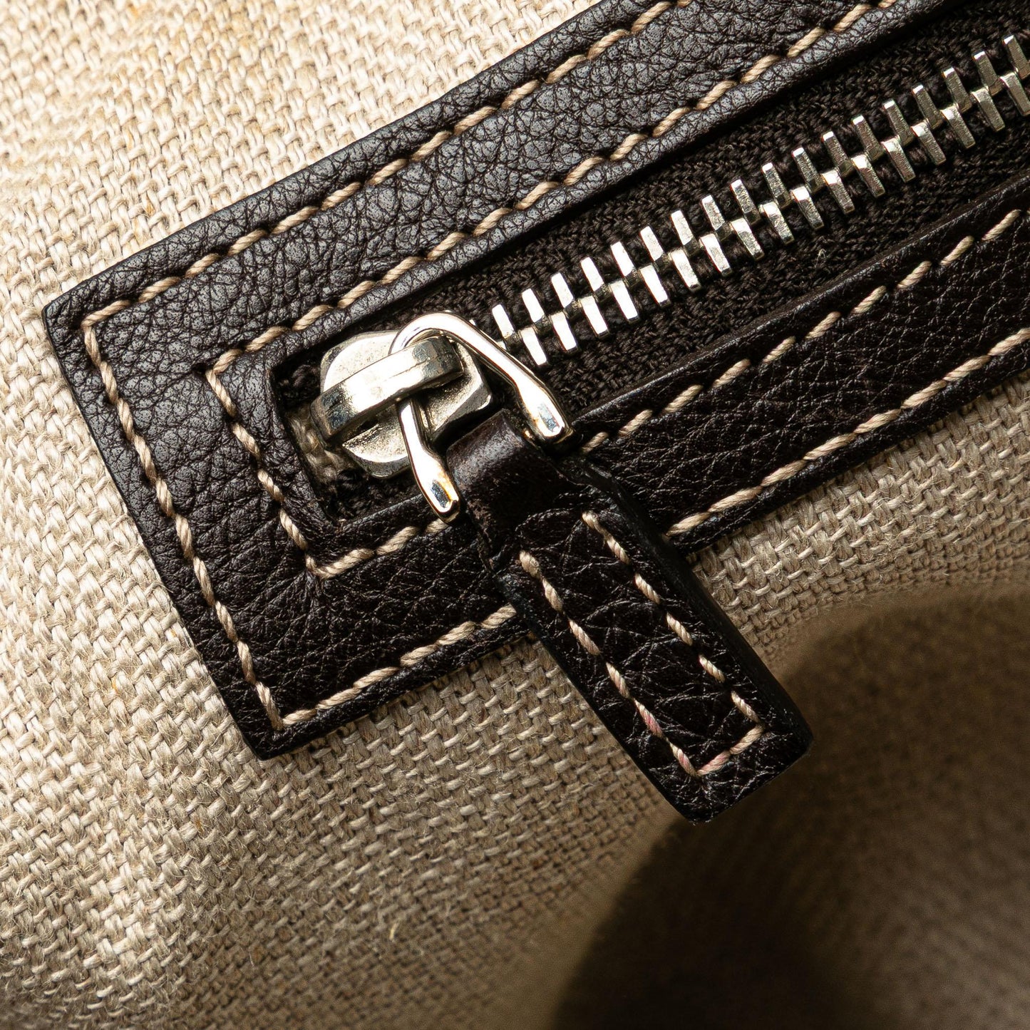 Gucci Large GG Canvas Icon Bit Zip Tote