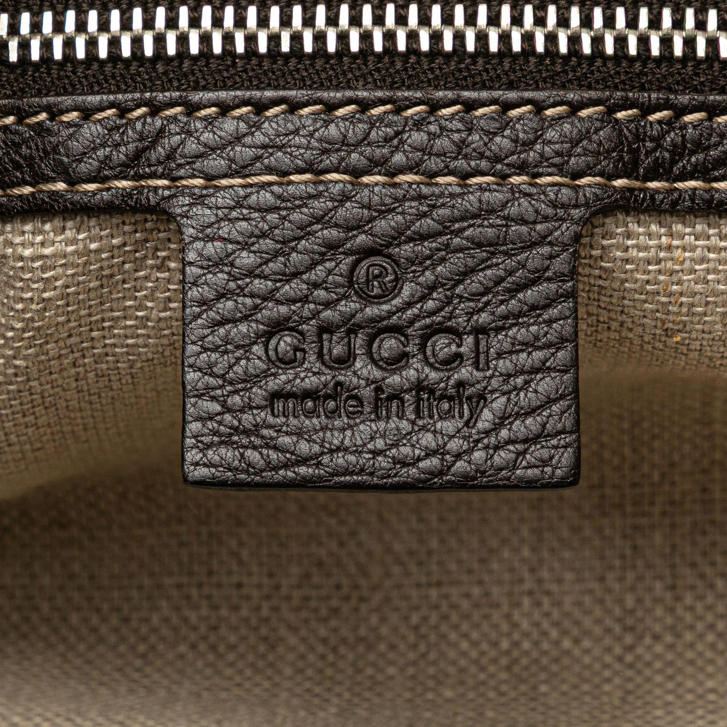 Gucci Large GG Canvas Icon Bit Zip Tote