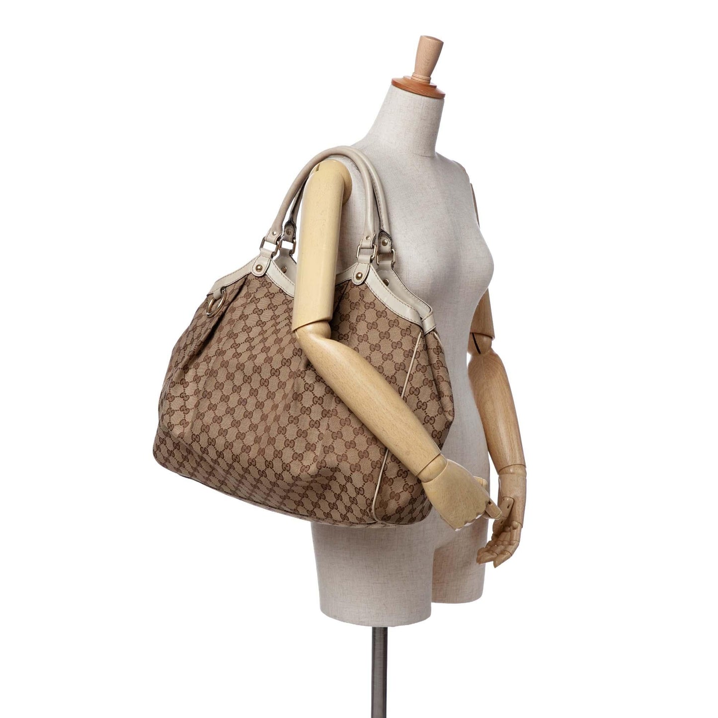 Gucci Large GG Canvas Sukey Tote