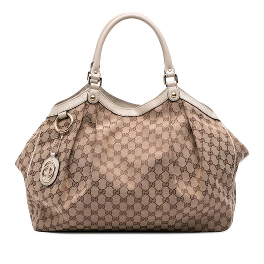 Gucci Large GG Canvas Sukey Tote