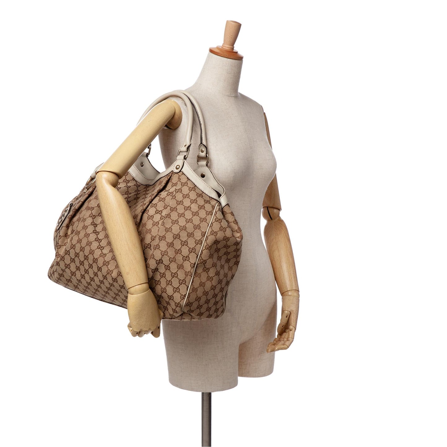 Gucci Large GG Canvas Sukey Tote