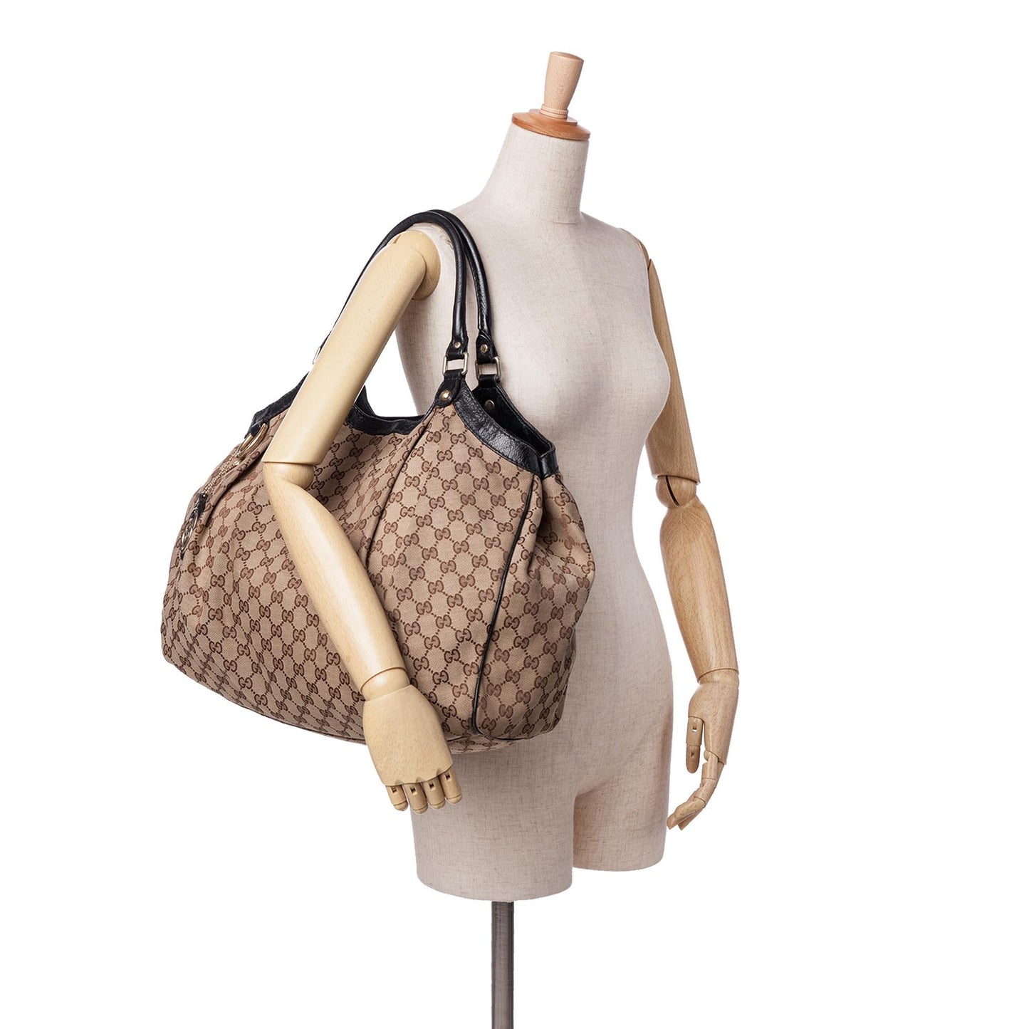 Gucci Large GG Canvas Sukey Tote
